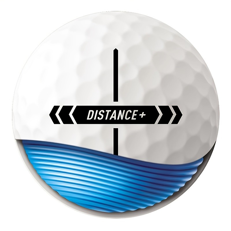 12-Pack of TAYLORMADE Distance+ Golf Balls  Maximum Distance and Optimal Performance for Golfers