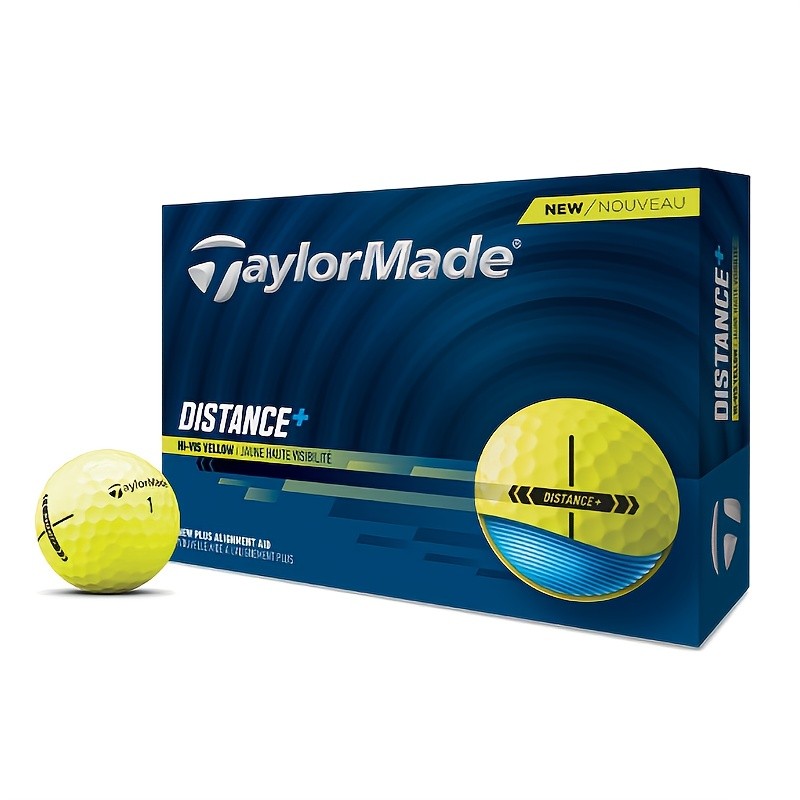 12-Pack of TAYLORMADE Distance+ Golf Balls  Maximum Distance and Optimal Performance for Golfers