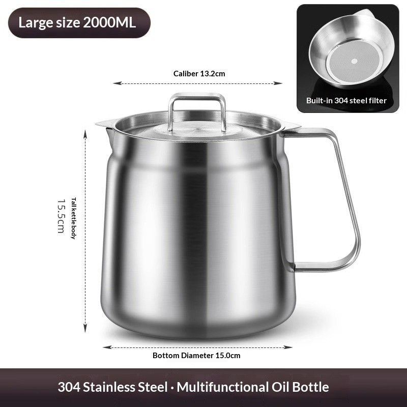 Stainless Steel Oil Strainer Pot