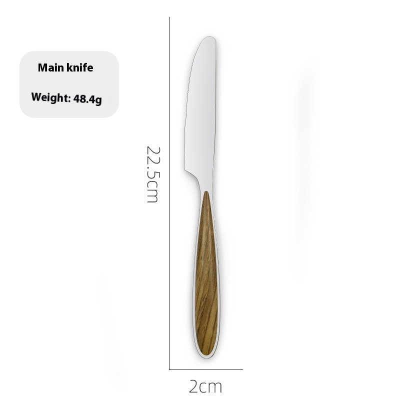 Stainless Steel Western Tableware Steak Knife, Fork And Spoon Suit