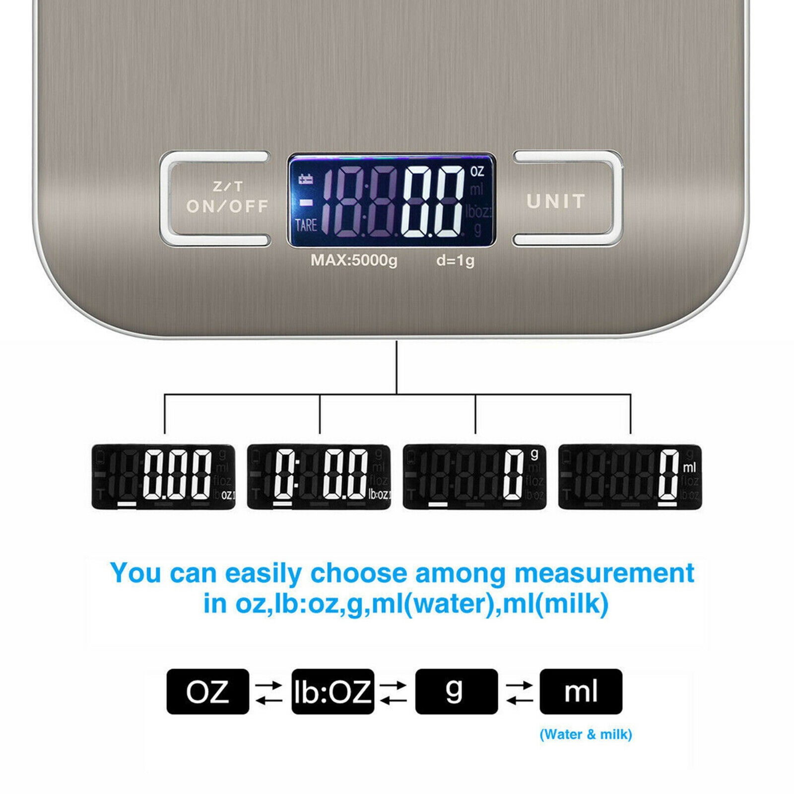 Kitchen Scales Stainless Steel