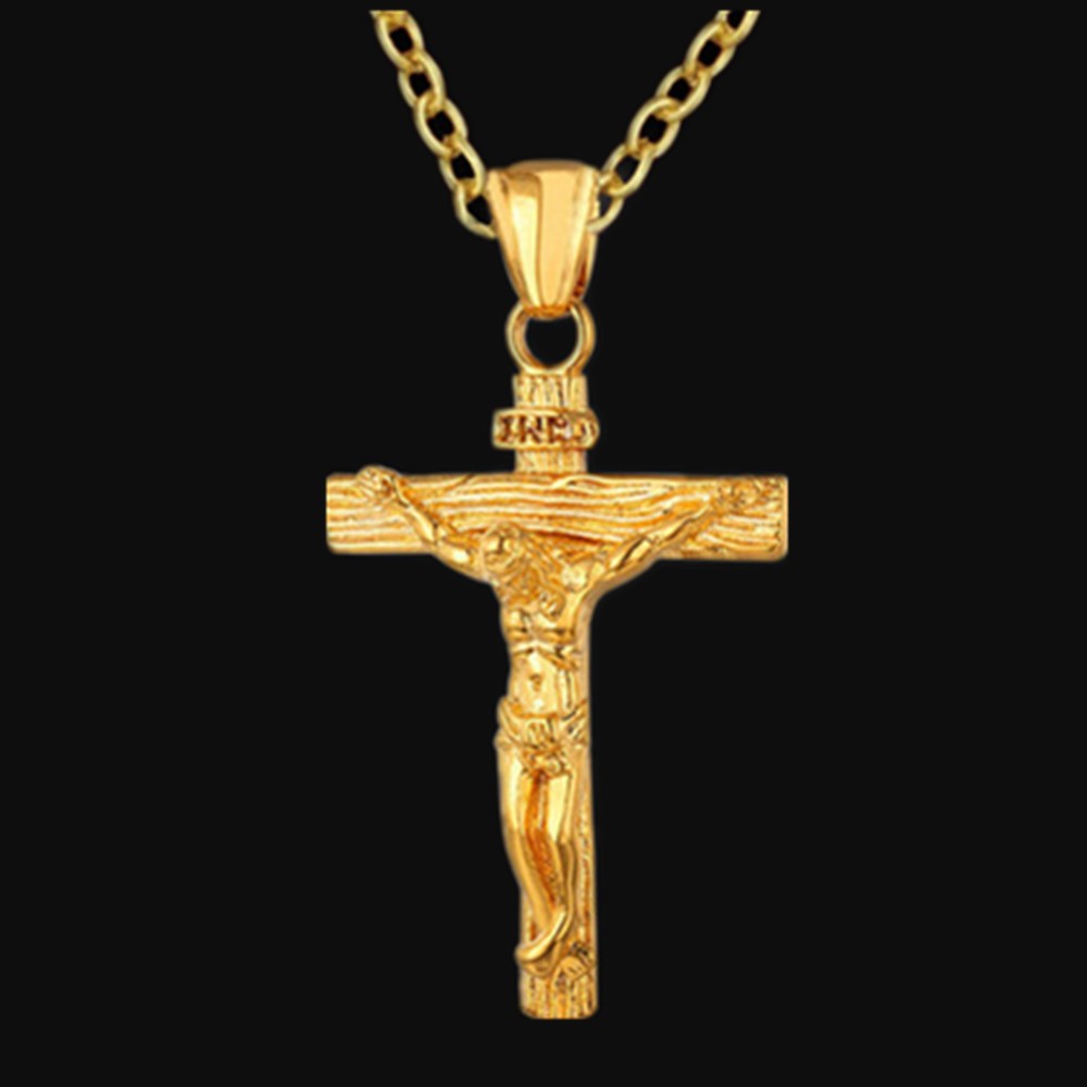 Jesus Cross Stainless Steel Necklace