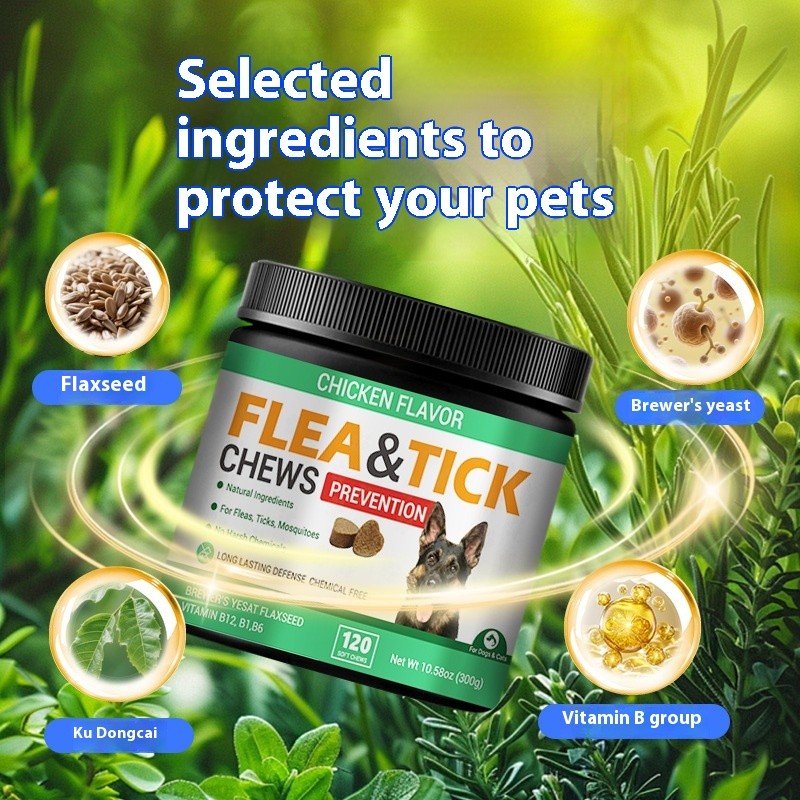 Flea & Tick Chews Prevention  Boost Your Pets Health Naturally