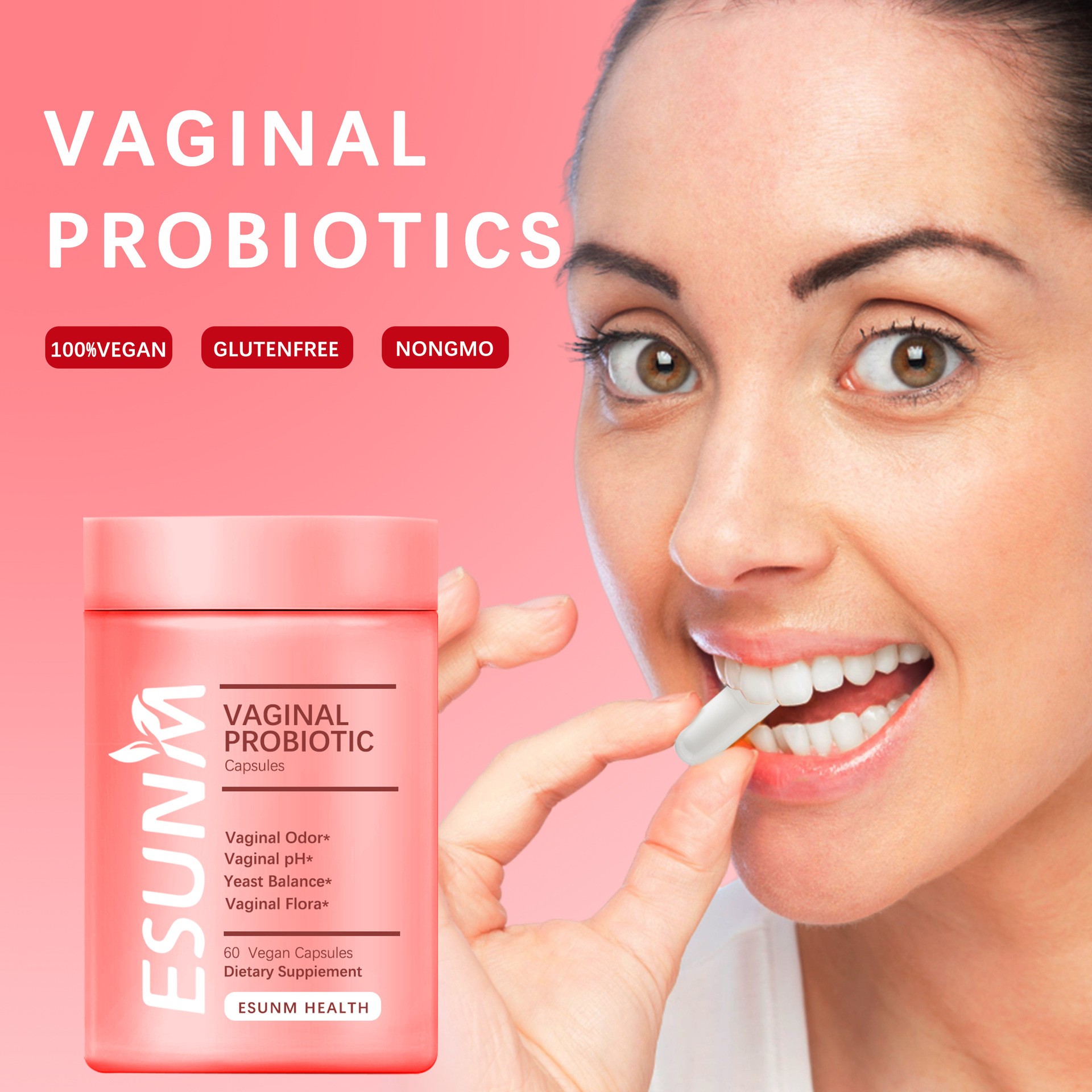 Vaginal Probiotic Capsules  Balance, Freshness & Health Support