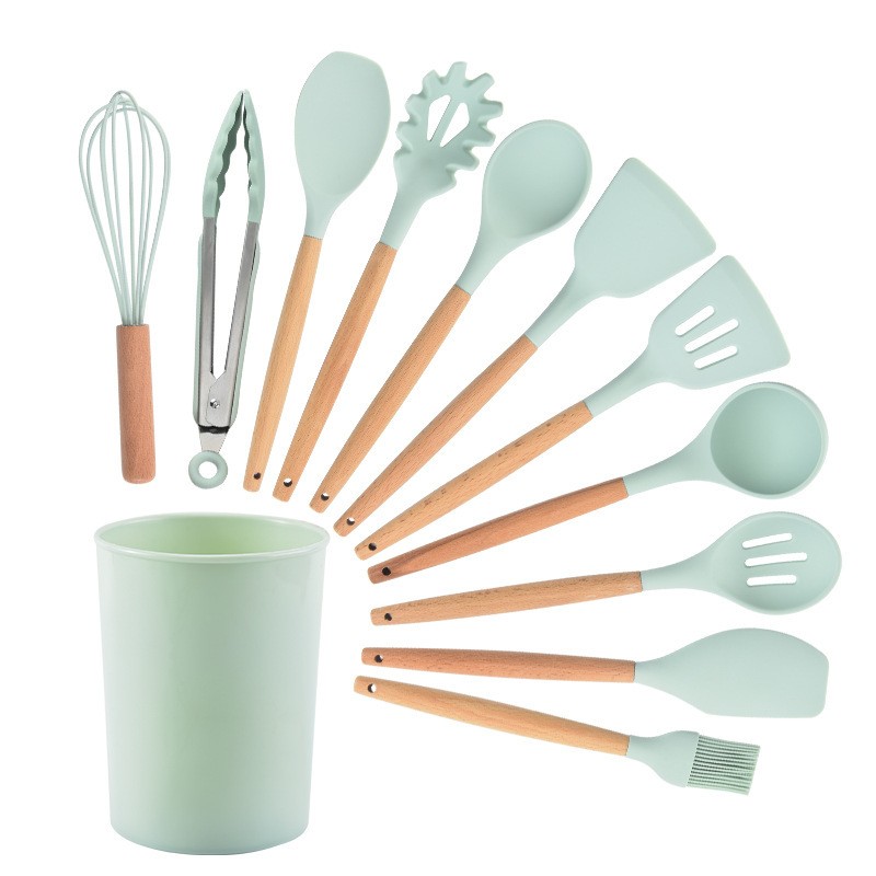 Wooden Handle Silicone Kitchenware