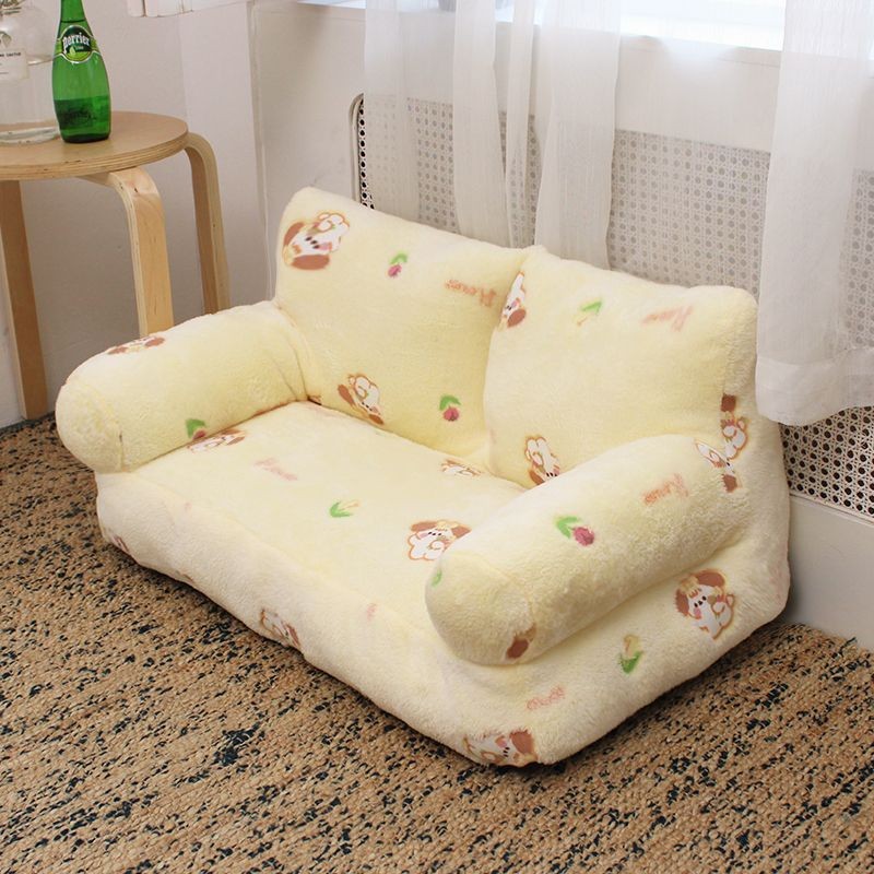 Pet Washable Plush Sofa Bed