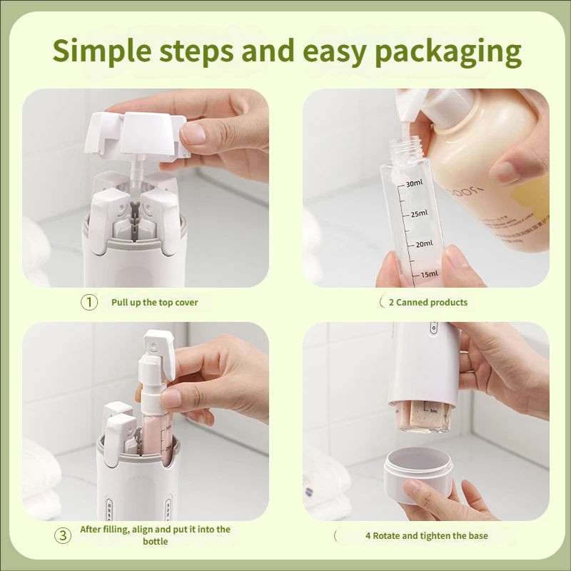 4-in-1 Travel Dispenser Bottle