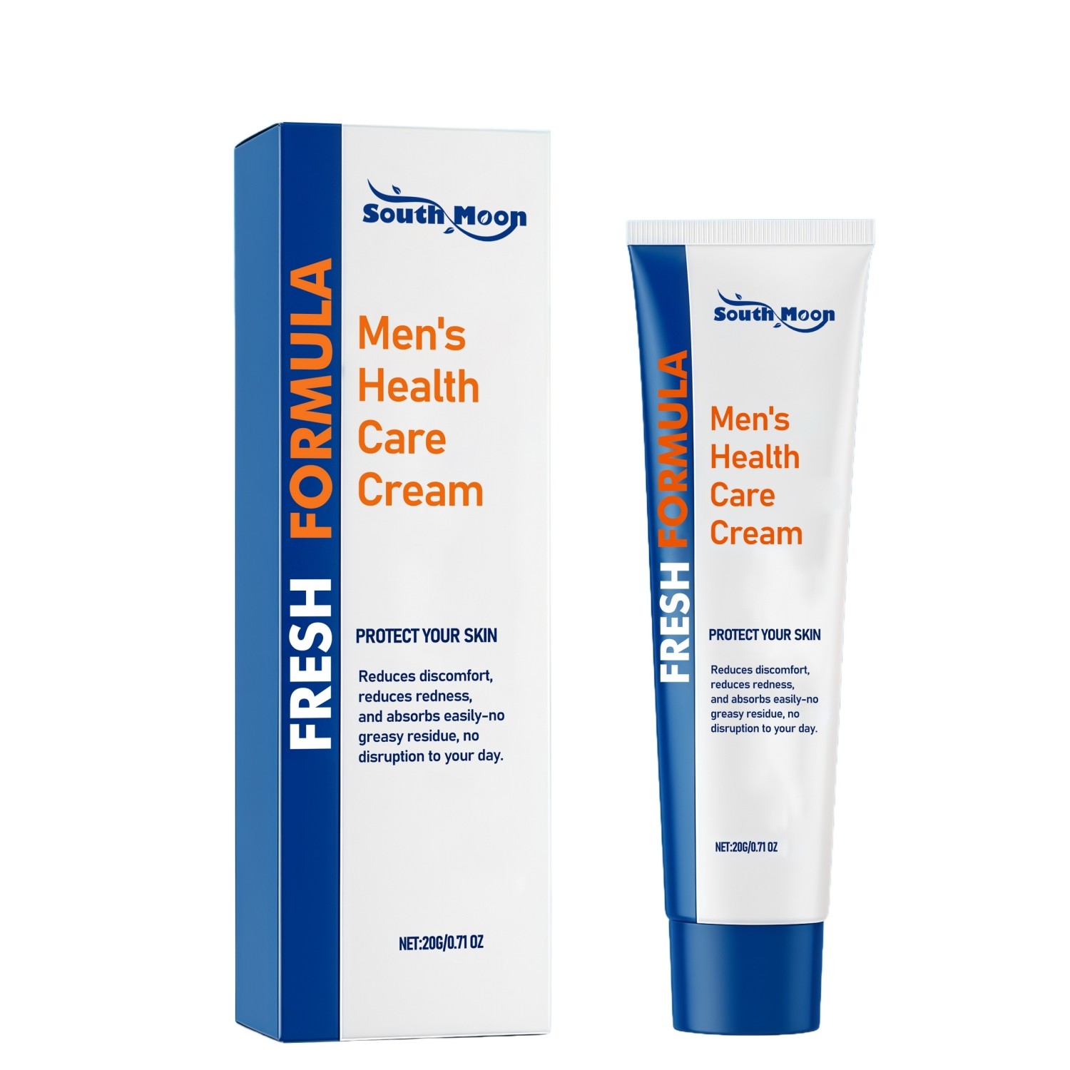 Men's Health Care Cream  Fresh Formula for Daily Skin Comfort and Protection