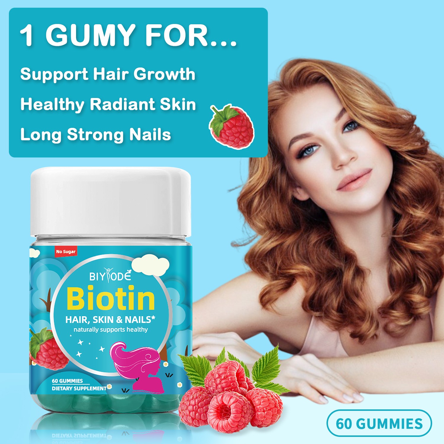 Biotin Hair, Skin & Nails Gummies