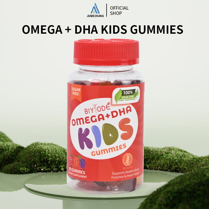 Omega + DHA Kids Gummies  Sugar-Free Daily Support for Growing Minds