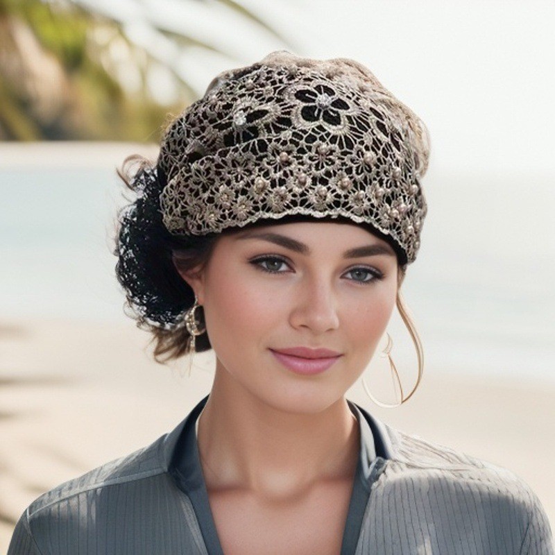 Flowers Baotou Flower Embroidery Hat