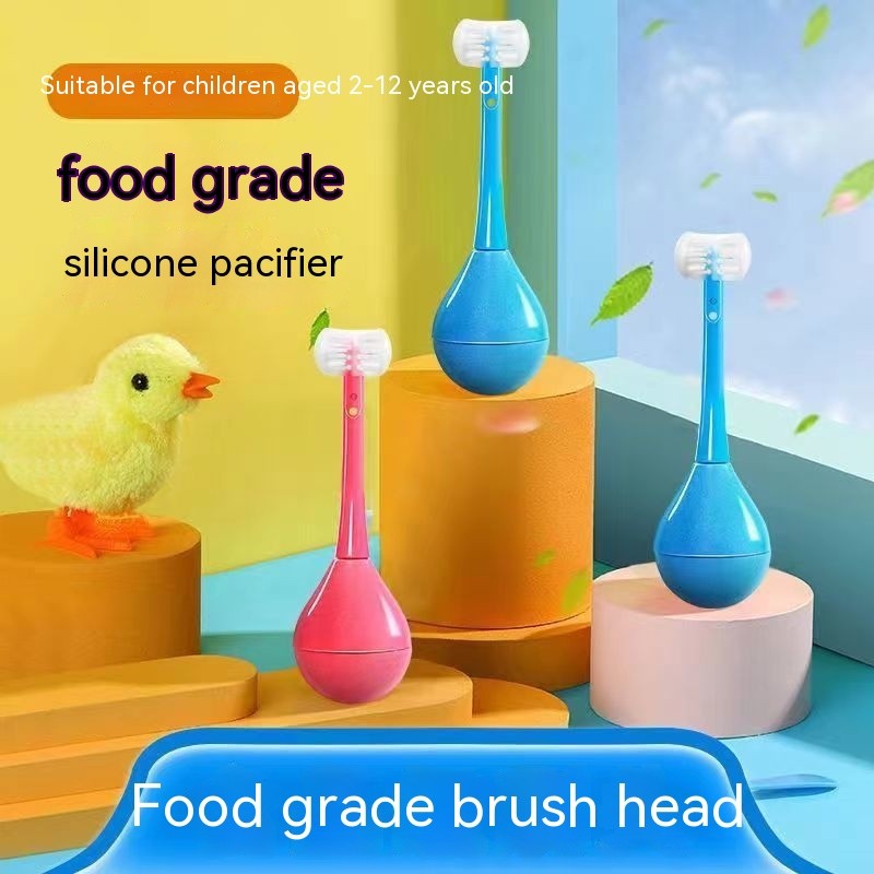 3D Children Three-Sided Toothbrush
