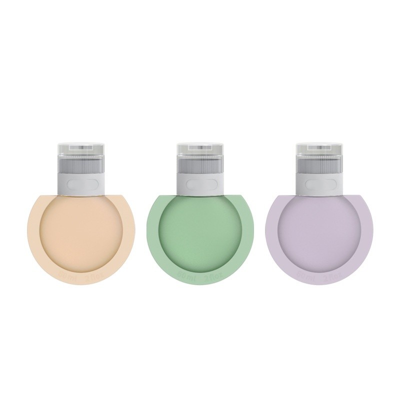 Travel-sized Round Silicon Bottles