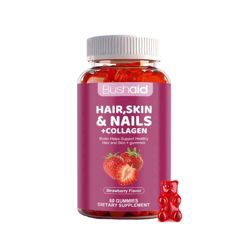 Bushaid Hair, Skin & Nails + Collagen Gummies