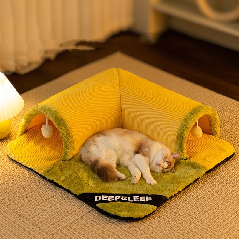 Warm and Thickened Pet Nest  Cozy and Comfortable Bed for Your Furry Friend