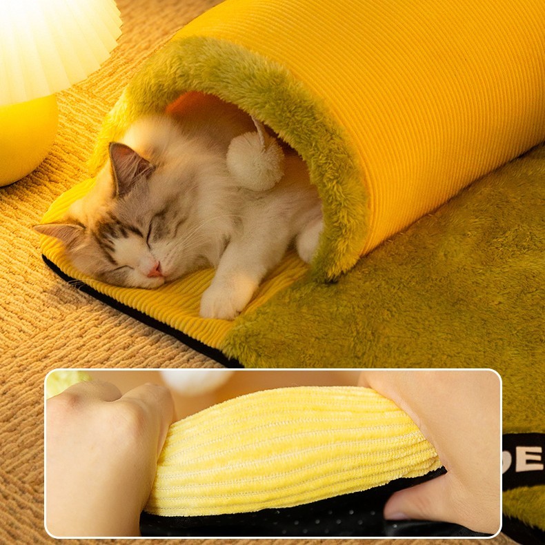 Warm and Thickened Pet Nest  Cozy and Comfortable Bed for Your Furry Friend