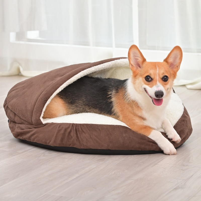 Cozy Dog Bed with Hood  Comfortable and Warm Sleeping Spot for Your Pet