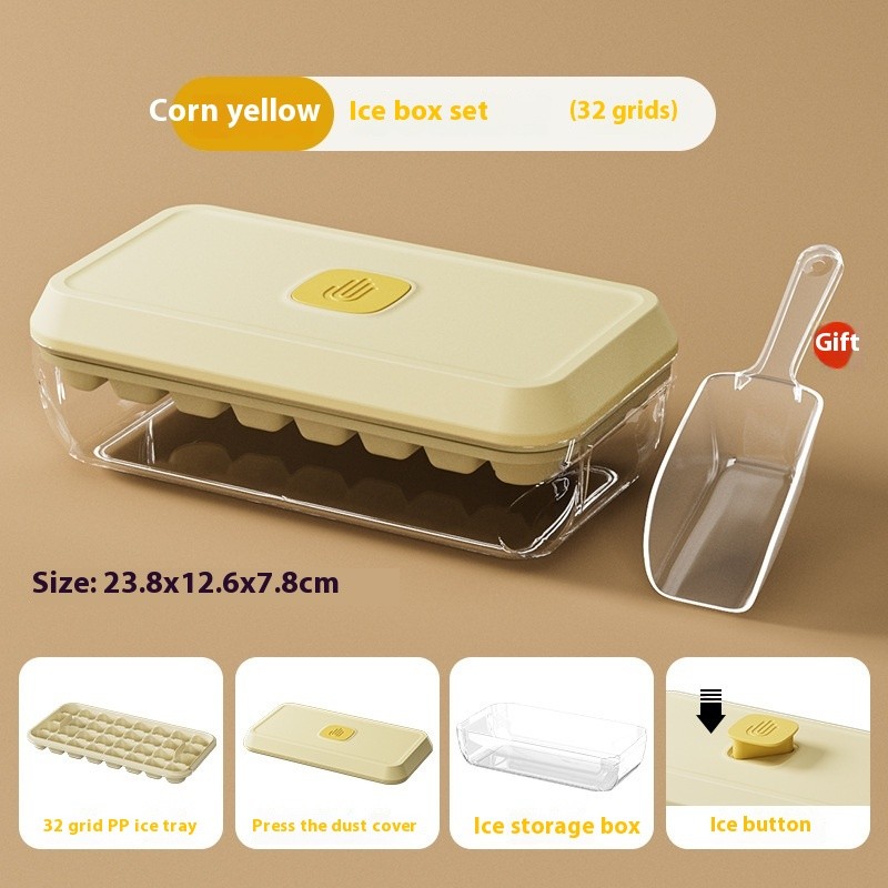 Silicone Ice Cube Tray With Lid