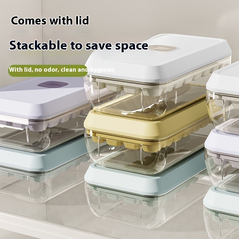 Silicone Ice Cube Tray With Lid