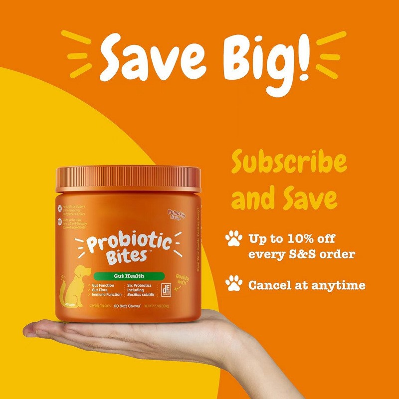 Probiotic Bites for Dogs  Daily Digestive & Gut Health Support