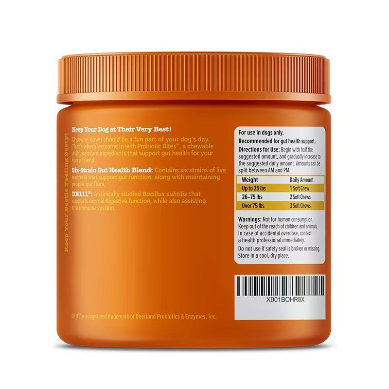 Probiotic Bites for Dogs  Daily Digestive & Gut Health Support