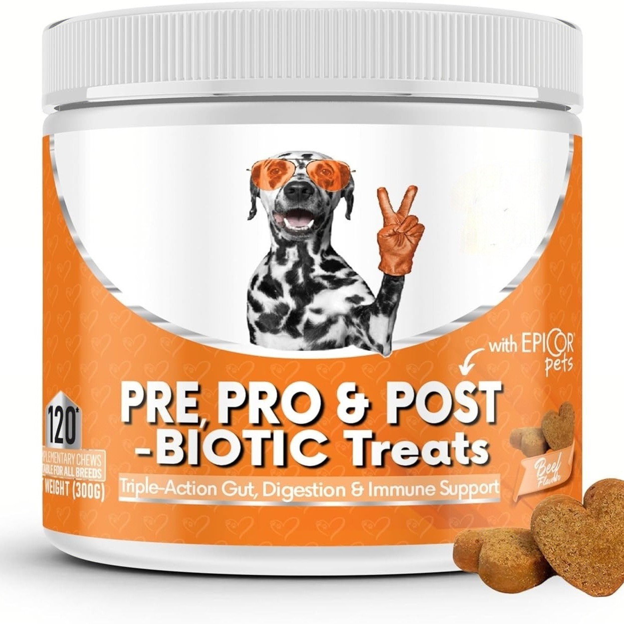 Pre, Pro & Post-Biotic Dog Treats