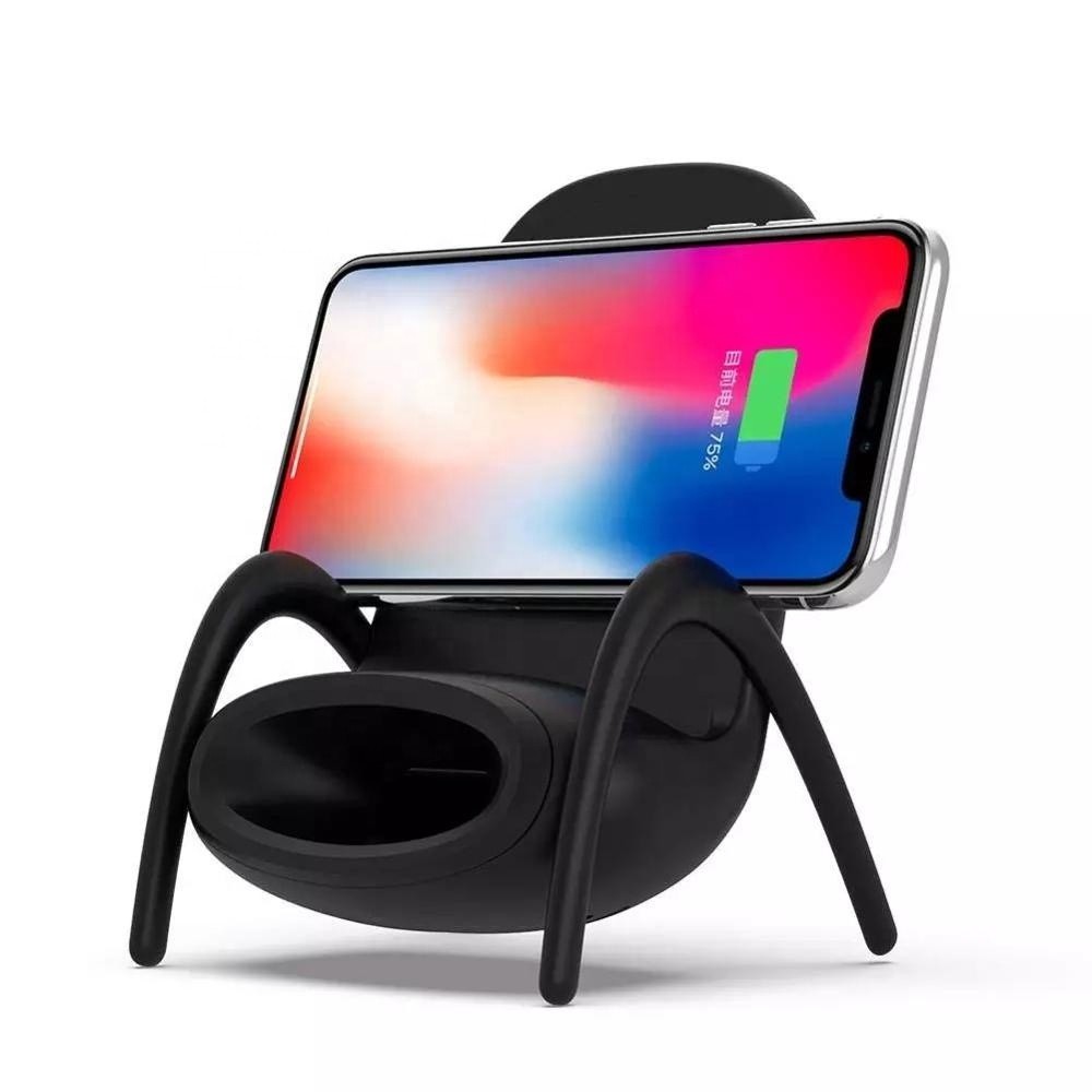 Portable Mini Chair Wireless Charger With Speaker