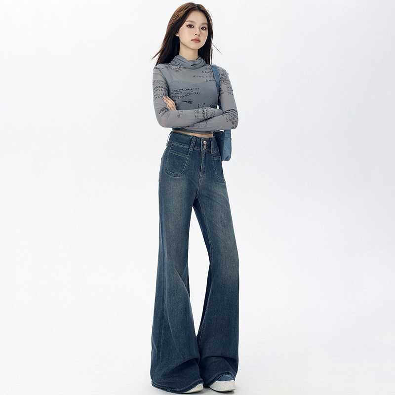 Womens Mid Waist Jean