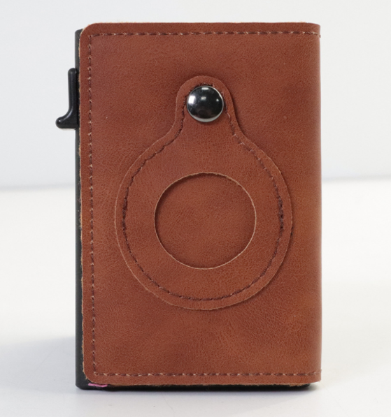 Leather Airtag Slim Wallet