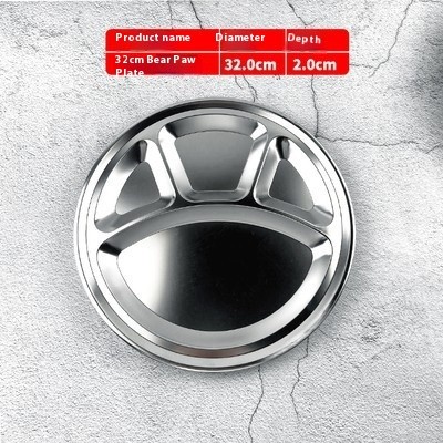 Stainless Steel Round Snack Plate