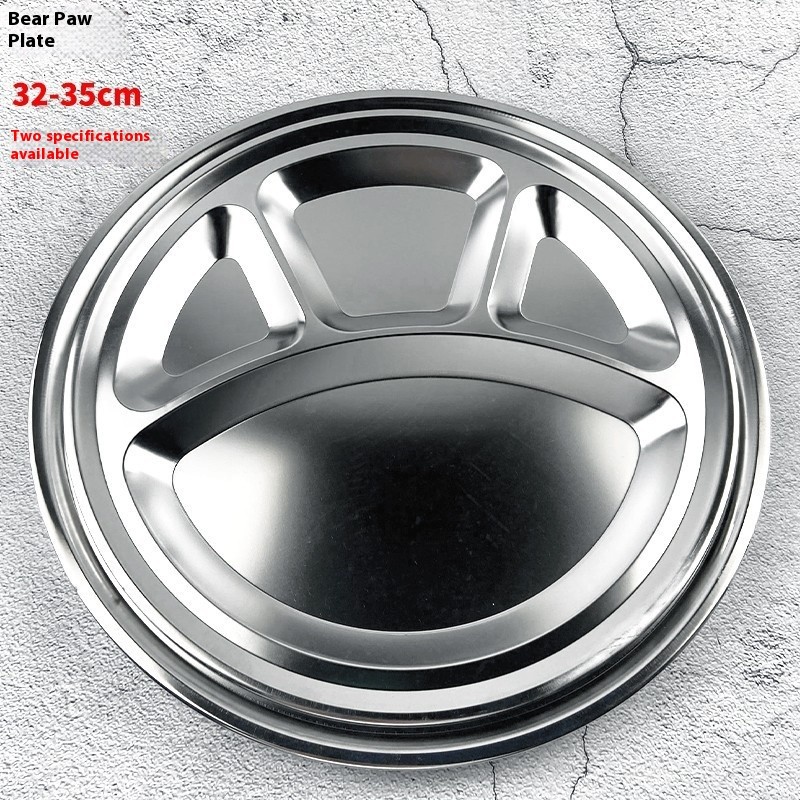 Stainless Steel Round Snack Plate