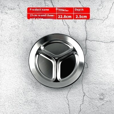 Stainless Steel Round Snack Plate