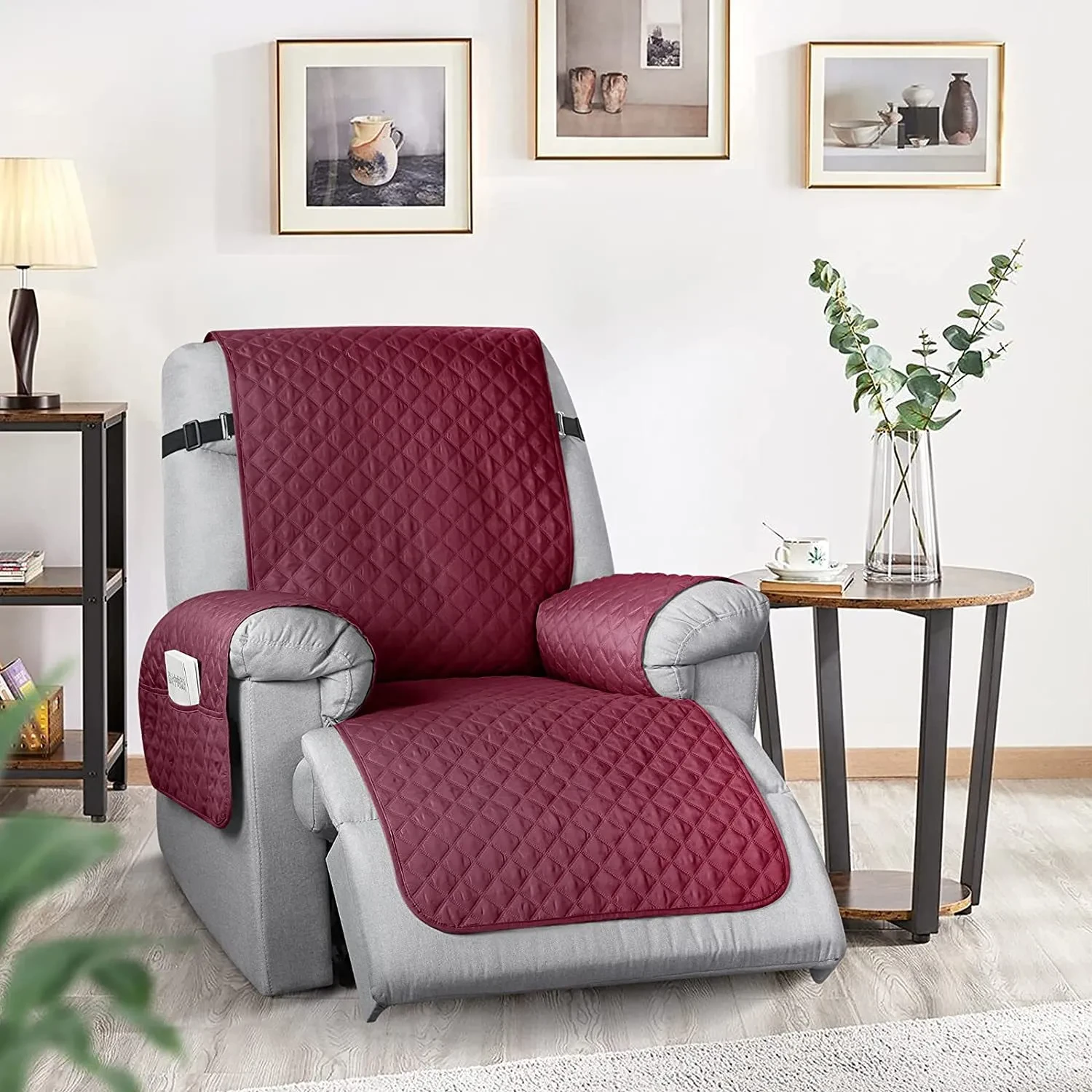 100% Waterproof Recliner Slipcover Rhombus