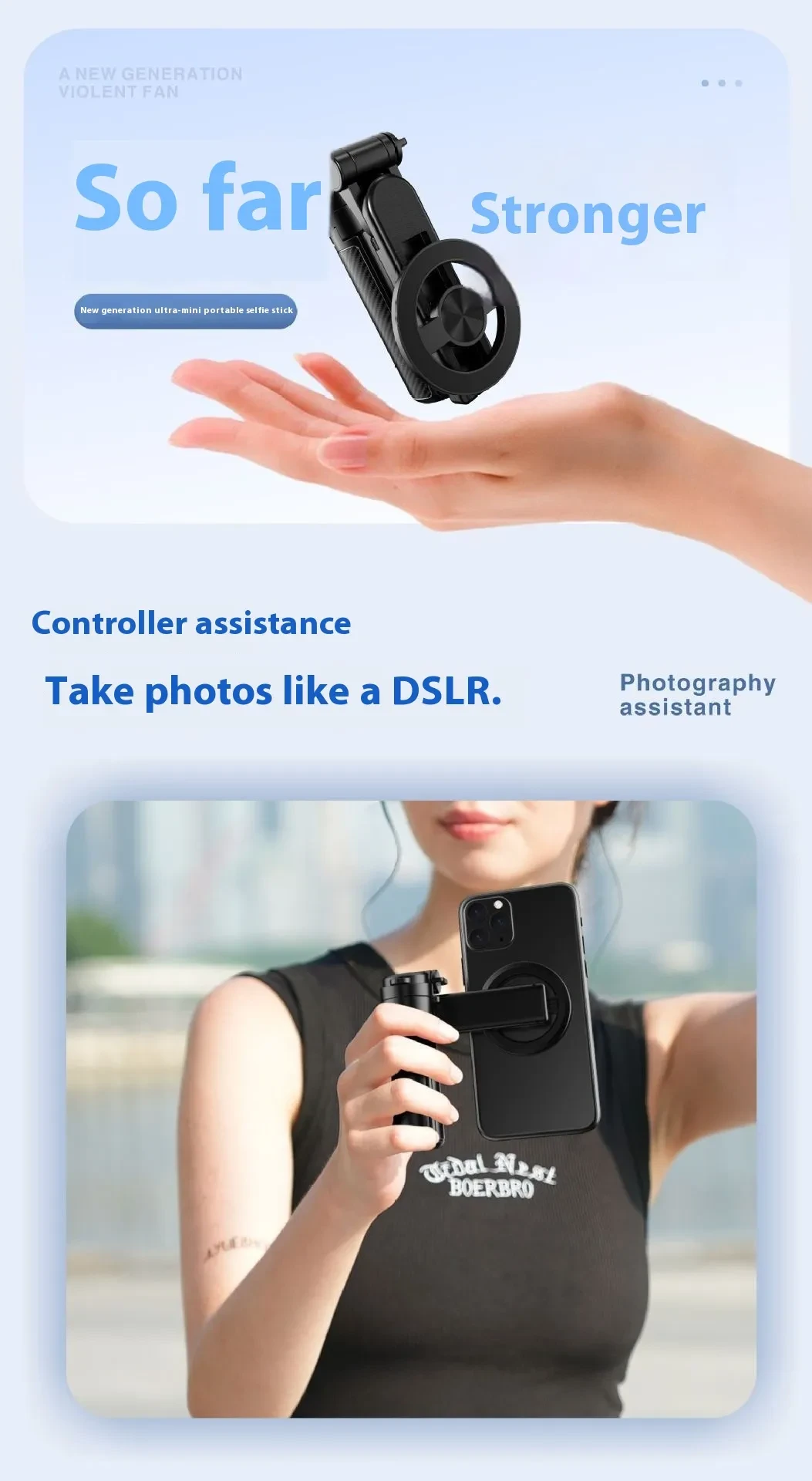 Clip Mini Selfie Stick