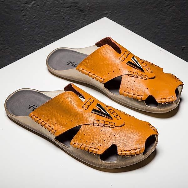 Men's tendon bottom beach slippers