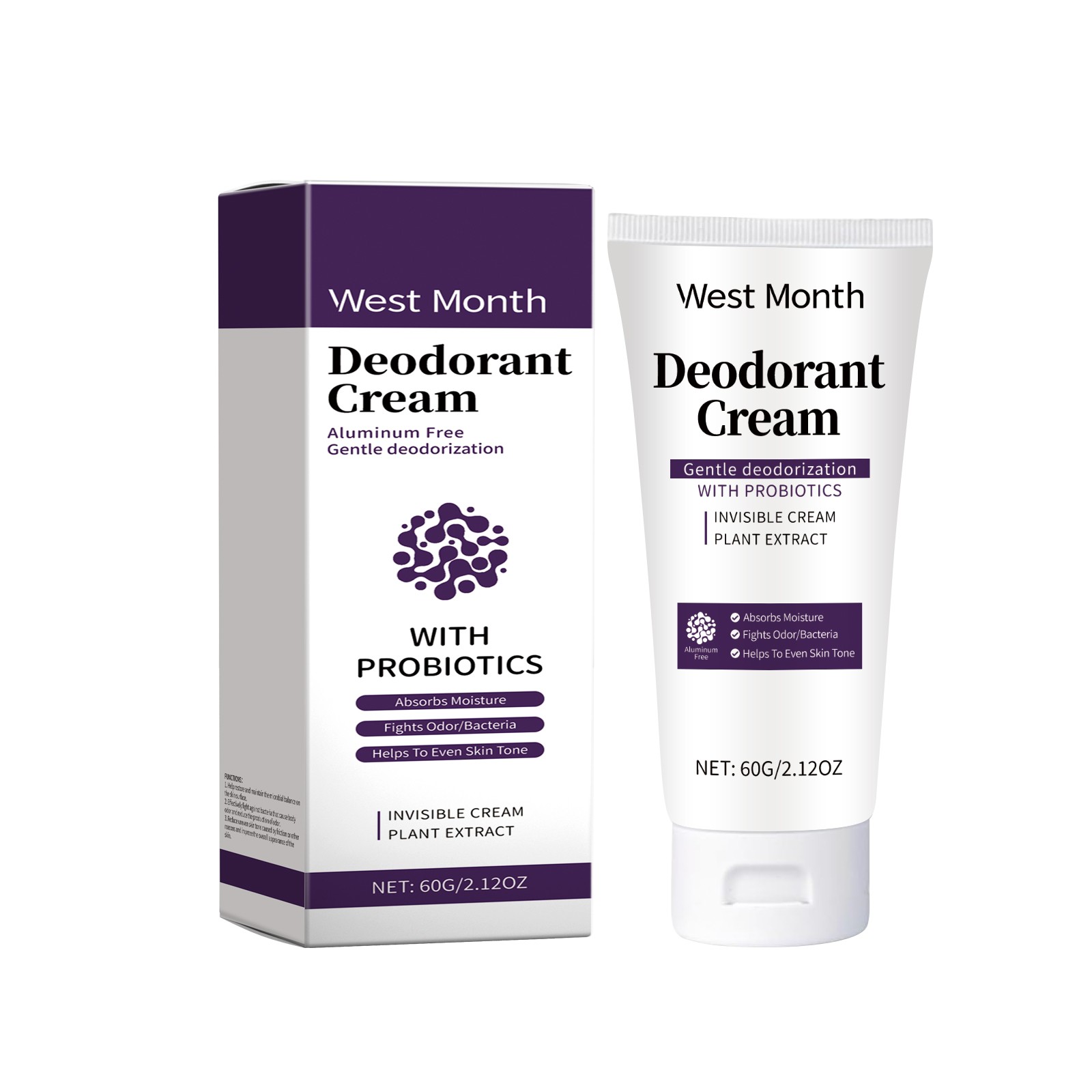 West Month Deodorant Cream  Gentle Deodorization with Probiotics
