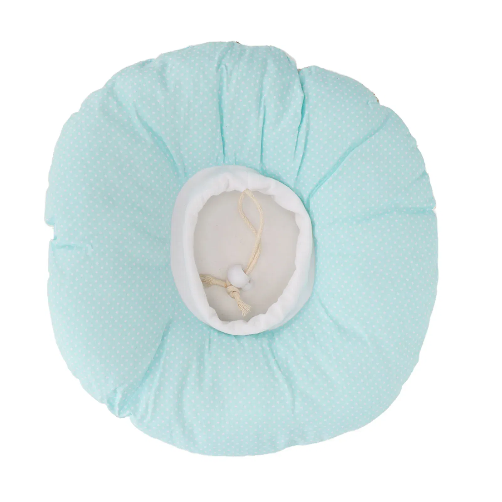 Color: Red - Ear Pillow Breathable Cotton Piercing Ear Care Pillow Ear Hole Guard Neck Support Side Sleeping Pillow Donut Cushion with Hole
