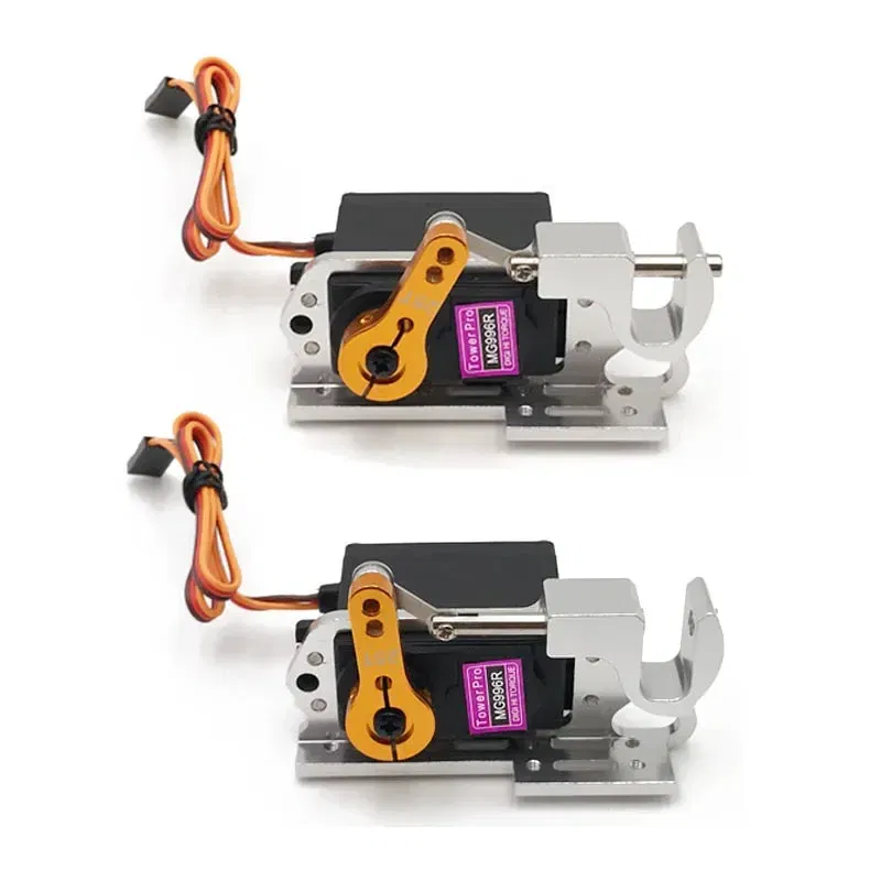 Color: WHITE - Servo Parabolic Switch Device Aerial Vehicle Throw Device Tarot Dispensers With Servo Arm For Remote Controller Cars Drone MG996