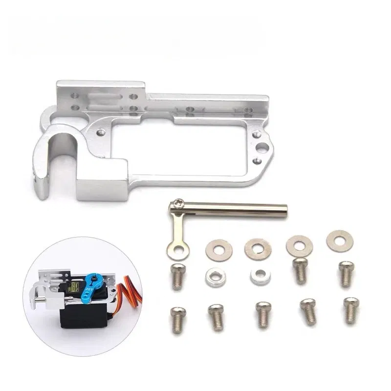 Color: WHITE - Servo Parabolic Switch Device Aerial Vehicle Throw Device Tarot Dispensers With Servo Arm For Remote Controller Cars Drone MG996