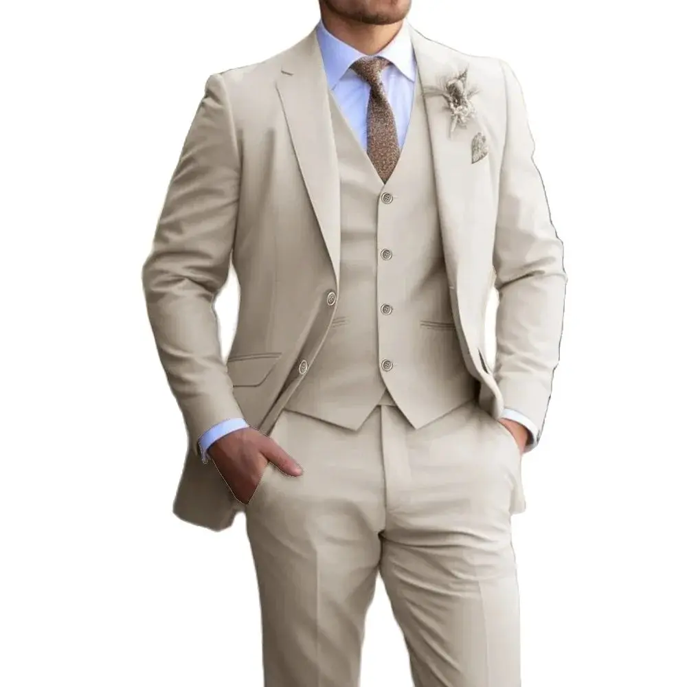 Color: black, Size: M - Suit 3-piece Classic men's fashion slim-fit suit Vest Pants suit Men's dress Casual Dress Formal Business wedding