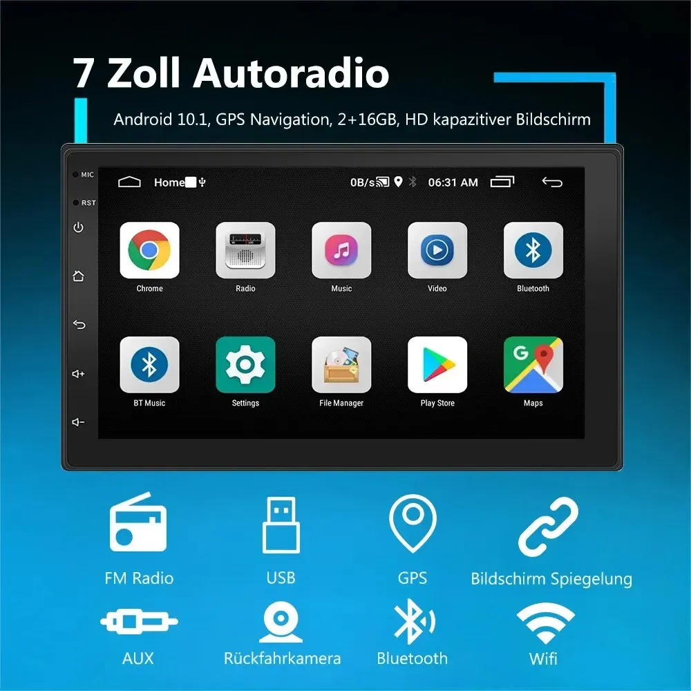 Color: Navy Blue, Ships From: CHINA - ?‹ESSGOO Car Radio 2 Din 7"/9"/10" Carplay Auto Android 13 Mp5 Universal WIFI GPS Car Radio Multimedia Video Player FM Car Stereo