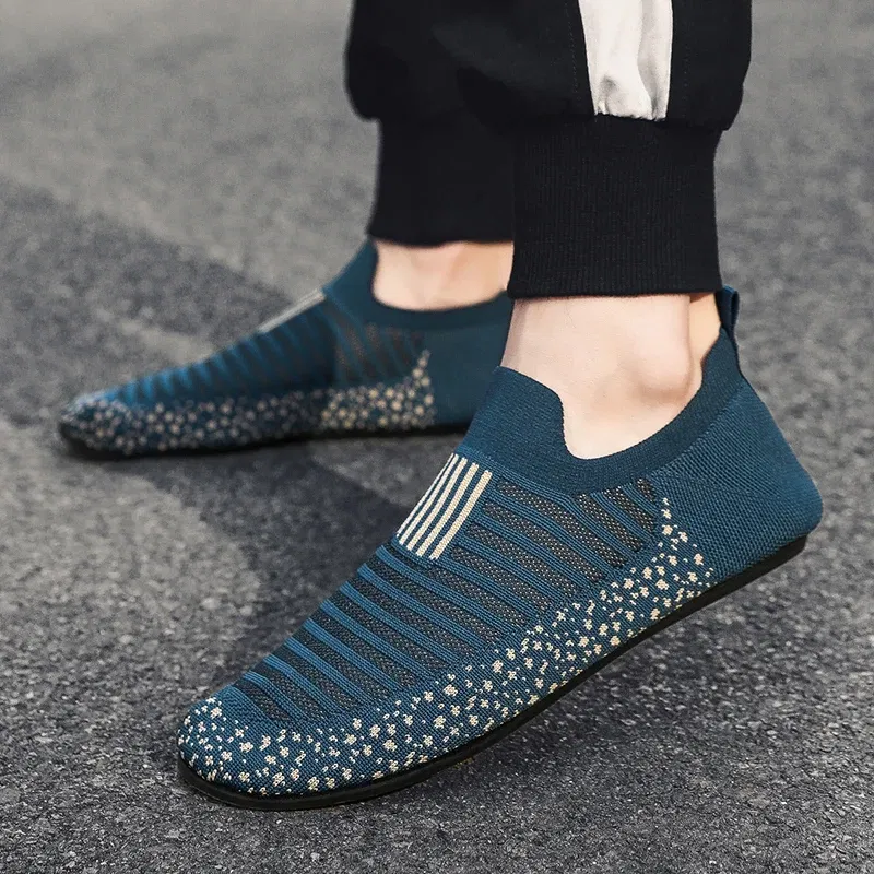 Color: Beige, Shoe Size: 41 - MAEDEF Mens Shoes Comfortable Casual Shoes Men Home Slippers Lightweight Breathable Walking Moccasins Thin Bottom House Shoes