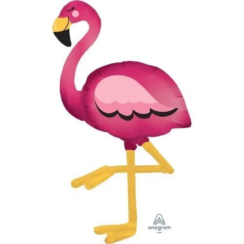 Foil Balloon-Airwalker Flamingo