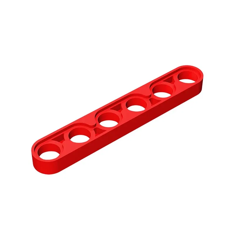 Color: Silver - Gobricks GDS-694 Technical, Liftarm Thin 1 x 6 compatible with lego 32063 pieces of children's DIY Building Blocks Technical