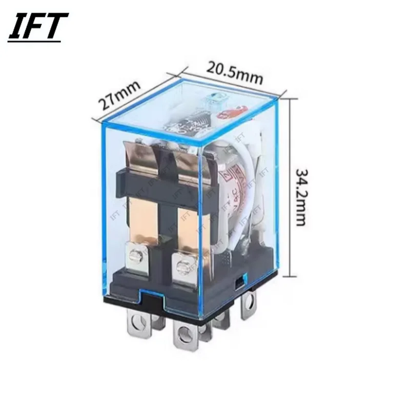 Size: XS?€old?‰ - 1Pc LY2NJ HH62P HHC68A-2Z Electronic Micro Mini Electromagnetic Relay 10A 8PIN Coil DPDT DC12V,24V AC110V 220V Hot