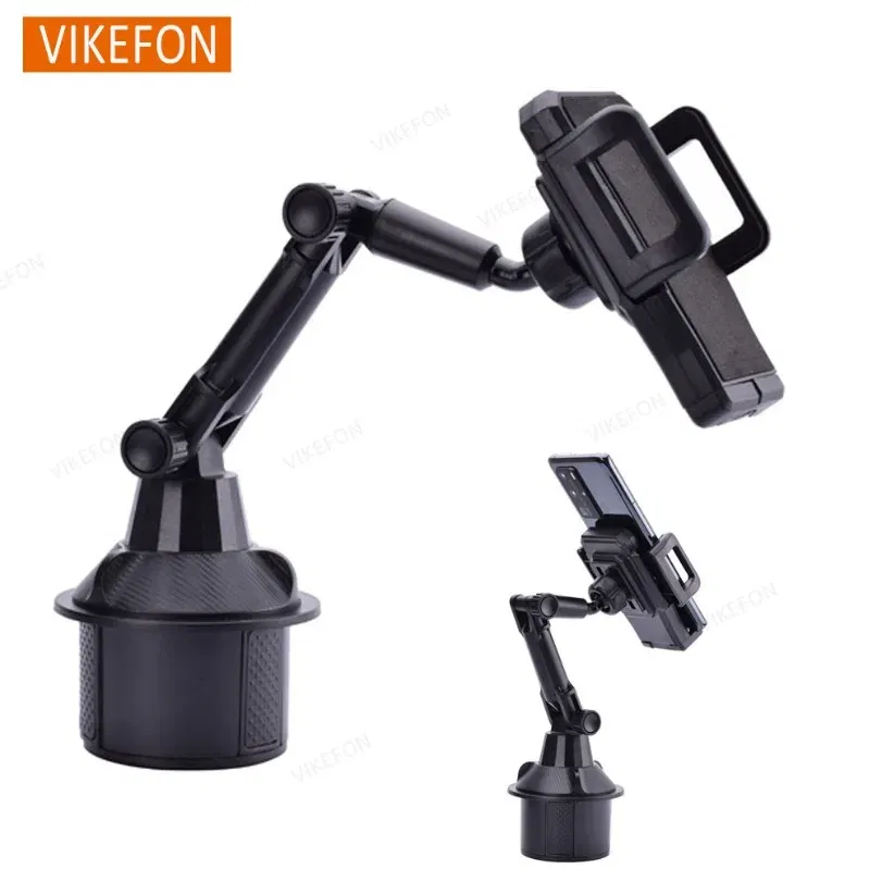 CarLong Arm  Phone Holder 360 Rotation Adjustable Base Universal Car Navigation GPS Bracket For Smartphone Stand in Car Cup Hole