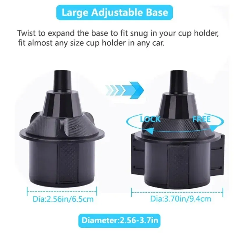 CarLong Arm  Phone Holder 360 Rotation Adjustable Base Universal Car Navigation GPS Bracket For Smartphone Stand in Car Cup Hole