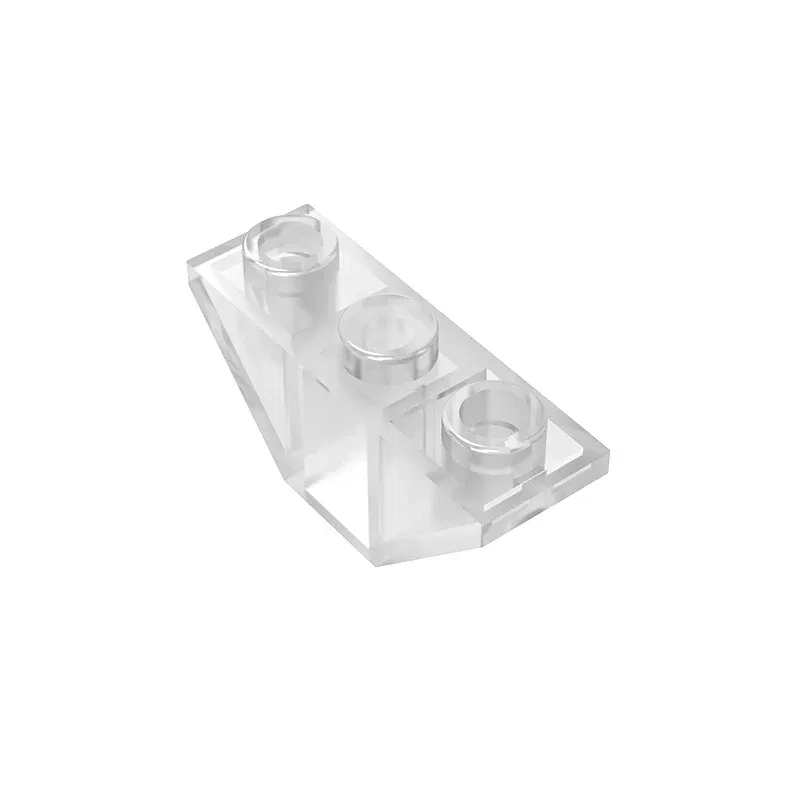 Color: Clear - Gobricks GDS-984 Slope, Inverted 45 3 x 1 Double compatible with lego 18759 2341 DIY Educational Building Blocks Technical