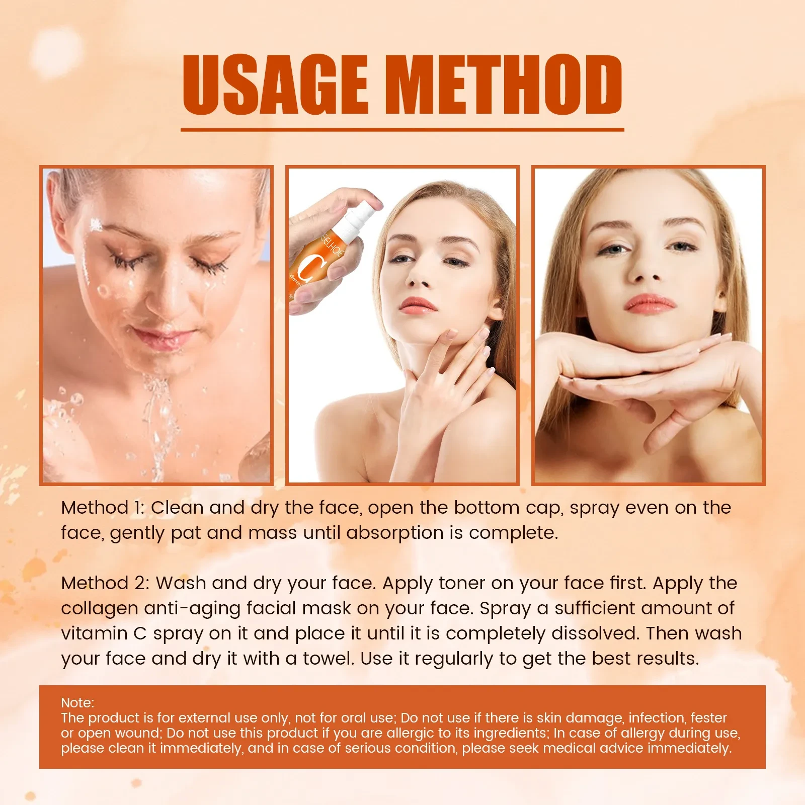 Vitamin C Moisturizing Spray For Moisturizing Skin