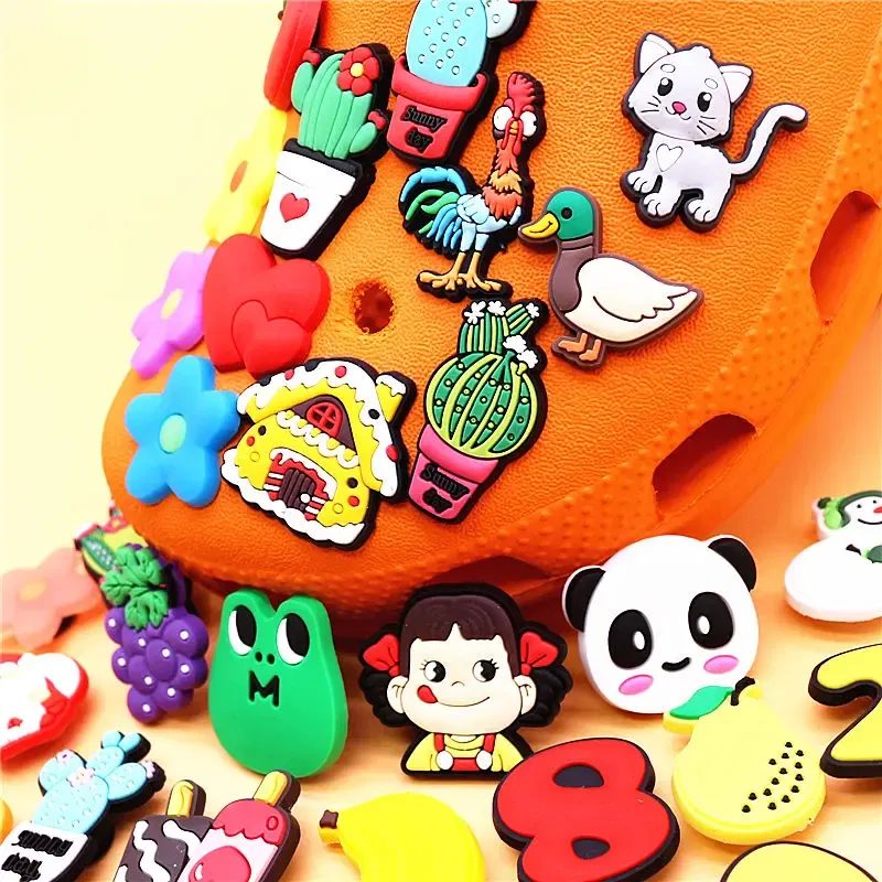Color: GRAY, Ships From: CHINA - 1pcs Christmas Collection PVC Shoe Charms Lovely Animals Garden Shoes Upper Decorations Clogs Pins Unisex Fun Gifts
